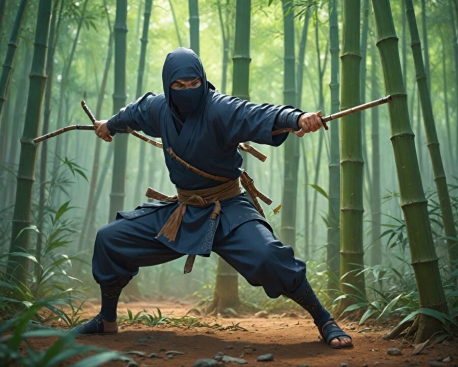 A história e habilidades dos ninjas: segredos revelados