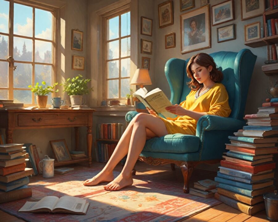 Livros leves e envolventes para relaxar: sugestões imperdíveis