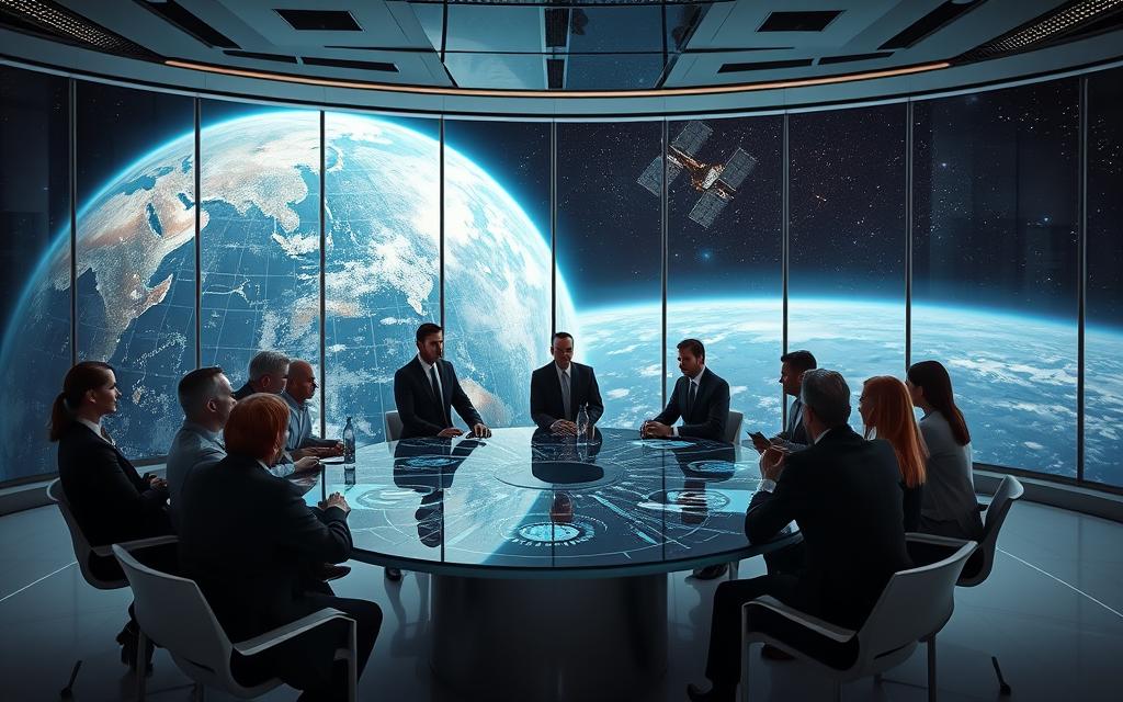 parcerias comerciais na área espacial