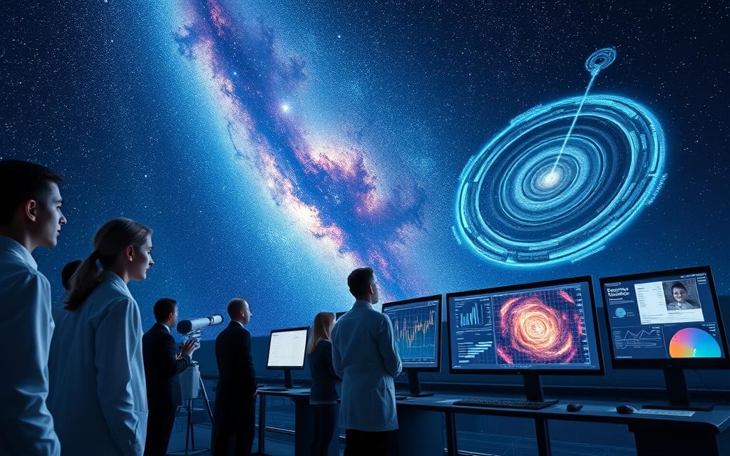 pesquisa científica sobre o cosmos